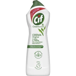 Cleanboost limpiador multiusos blanco en crema Original botella 750 ml - Cif
