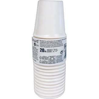 Vasos compostables de café 8 cl paquete 20 unidades - Gabbiano