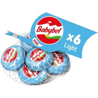 Quesos light snack 6 porciones bolsa 120 g - Mini Babybel