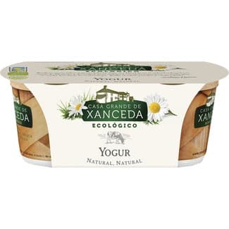 Yogur natural ecológico pack 2 unidades 125 g - Casa Grande De Xanceda