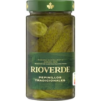 Pepinillos en vinagre frasco 180 g neto escurrido - Rioverde