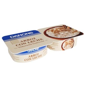 Arroz con leche sin gluten pack 2 unidades 130 g - Danone