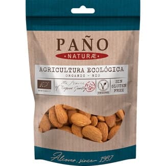 Almendras con piel ecológicas Sin Gluten bolsa 90 g - Paño Naturae