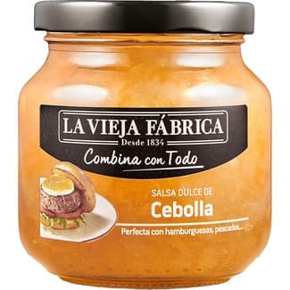 Salsa dulce de cebolla frasco 280 g neto escurrido - La Vieja Fabrica