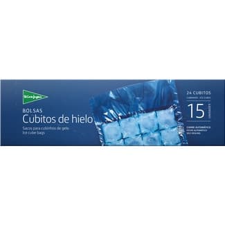 Bolsas para cubitos de hielo 24 cubitos cierre automático caja 15 unidades - El Corte Ingles