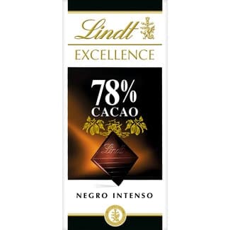 Chocolate negro intenso 78% cacao tableta 100 g - Lindt Excellence