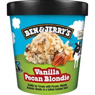 Helado de crema de vainilla con salsa de caramelo salado y trozos de brownie tarrina 465 ml - Ben & Jerry's