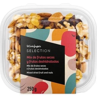 Mix de frutos secos y frutas deshidratadas tarrina 250 g - El Corte Ingles Selection