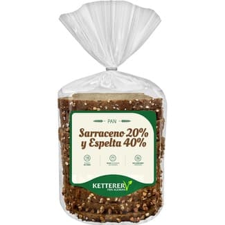 Pan sarraceno 20% y espelta 40 % envase 450 g - Ketterer