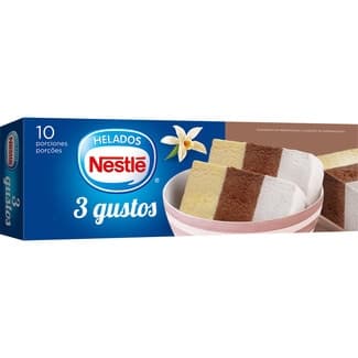 Bloque de helado tres gustos estuche 1 l - Nestle