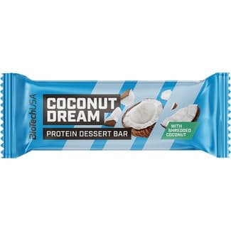 Coconut Dreams barrita de proteínas con coco triturado unidad 50 g - Biotech Usa