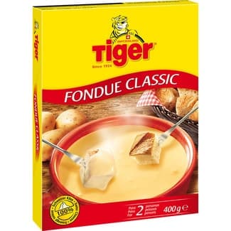Queso suizo de vaca para fondue 2 raciones envase 400 g - Tiger