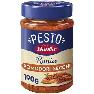 Salsa Pesto Rústico Pomodori Secchi (tomates secos) sin gluten frasco 200 g - Barilla