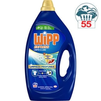 Detergente líquido Limpieza Profunda Limpio & Liso botella 55 dosis - Wipp Express