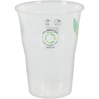 Vaso compostable transparente 1 l paquete 10 unidades - Betik