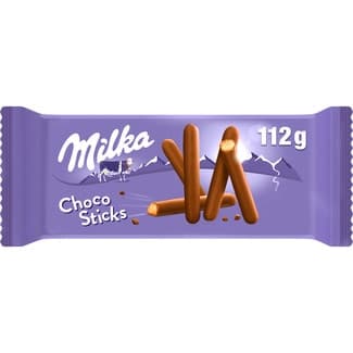 Mini sticks de galleta con chocolate con leche envase 112 g - Milka