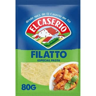 Queso rallado en filatto especial pasta bolsa 80 g - El Caserio