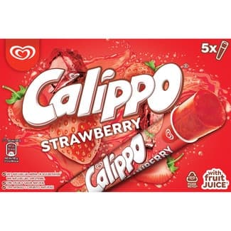 Fresa helado sabor fresa sin gluten 5 unidades estuche 525 ml - Calippo
