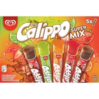 Super Mix helados varios sabores sin gluten 5 unidades estuche 525 ml - Calippo