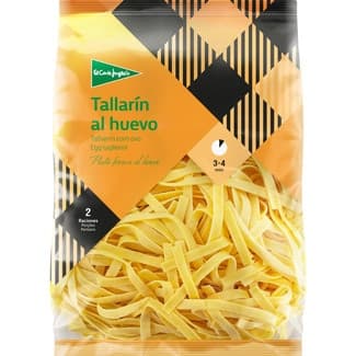 Pasta fresca tallarín al huevo 2 raciones envase 250 g - El Corte Ingles