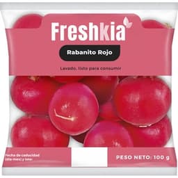 Rabanito rojo lavado y listo para consumir bolsa 100 g - Freshkia