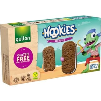 Hookies galleta rellenas sin gluten paquete 230 g - Gullon
