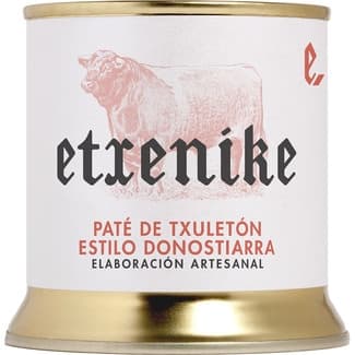Paté de txuletón estilo Donostiarra lata 200 g - Etxenike
