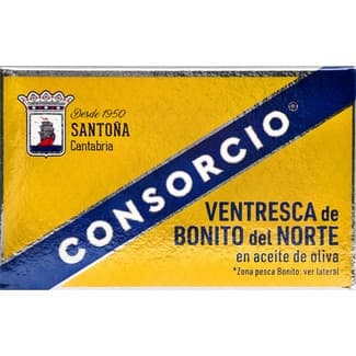 Ventresca de bonito del norte en aceite de oliva lata 80 g neto escurrido - Consorcio