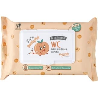 Papel higiénico húmedo Melocotón con extracto de camomila paquete 60 unidades - The Fruit Company