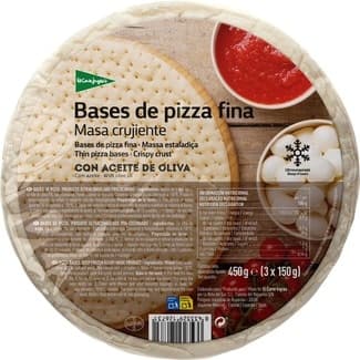 Bases de pizza fina 3 unidades envase 450 g - El Corte Ingles