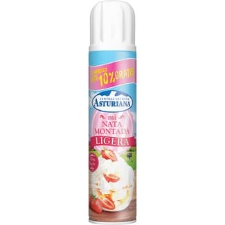Nata montada ligera spray 250 ml - Asturiana