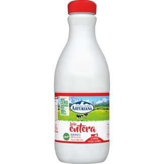Leche entera botella 1,5 l - Asturiana