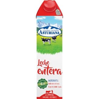 Leche entera brik 1 l - Asturiana