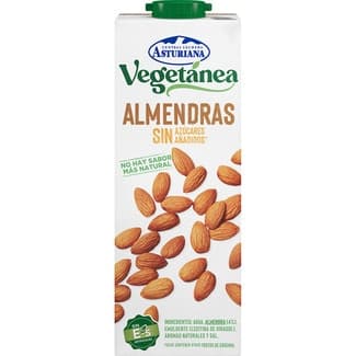Bebida de almendras sin azúcares añadidos brik 1 l - Asturiana Vegetanea