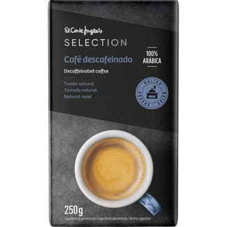 Café descafeinado molido natural 100% arábica paquete 250 g - El Corte Ingles Selection