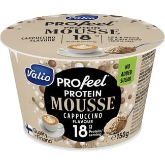 Profeel mousse con proteínas de cappucino envase 150 g sin azúcar añadido sin lactosa - Valio