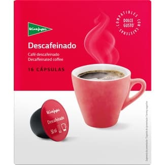 Café descafeinado estuche 16 cápsulas compatibles con máquinas Dolce Gusto - El Corte Ingles