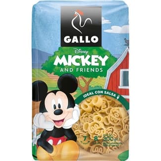 Pasta Mickey and friends Disney ideal con salsa bolsa 300 g - Gallo