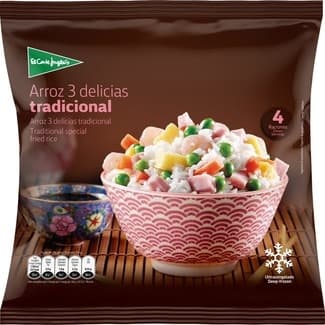 Arroz tres delicias tradicional 4 raciones bolsa 1 kg - El Corte Ingles