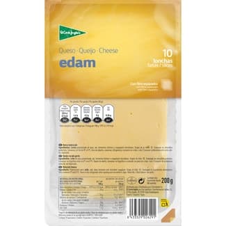 Queso edam en lonchas envase 200 g - El Corte Ingles