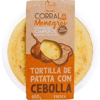 Tortilla de patata con cebolla envase 650 g - Corral De Monegros