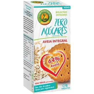 Galletas de avena integral zero azúcares añadidos envase 140 g en 4 bolsitas individuales - Cem Porcento