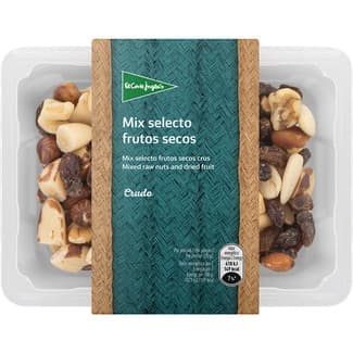 Mix selecto de frutos secos crudos tarrina 200 g - El Corte Ingles