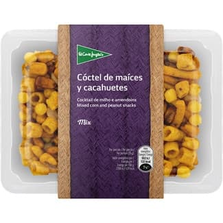 Cóctel de maíces y cacahuetes fritos tarrina 300 g - El Corte Ingles