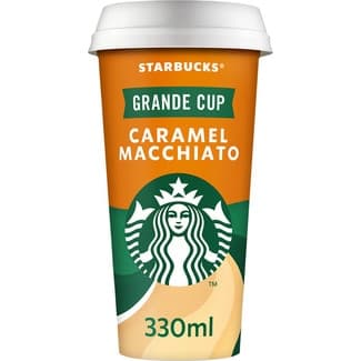 Chilled cup Caramel Macchiato bebida láctea de café con leche y caramelo vaso 330 ml - Starbucks