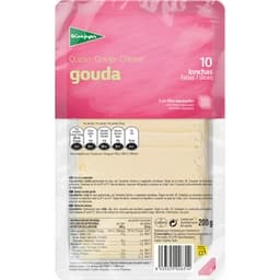 Queso gouda de vaca elaborado con leche pasteurizada en lonchas envase 200 g - El Corte Ingles