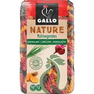 Nature hélices multivegetales remolacha cúrcuma y espirulina paquete 400 g - Gallo