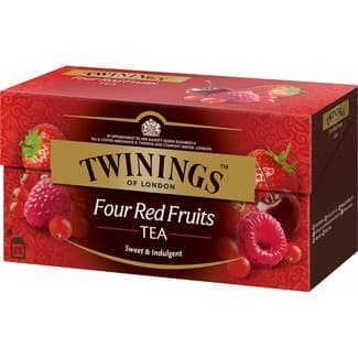 Té con 4 frutas rojas estuche 25 bolsitas - Twinings