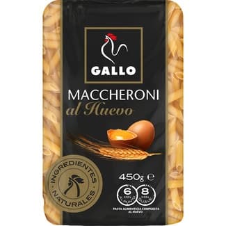 Maccheroni al huevo paquete 450 g - Gallo