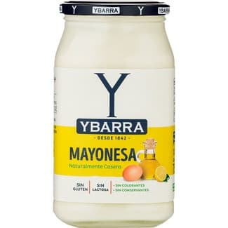 Mayonesa sabor casero sin gluten y sin lactosa frasco 750 ml - Ybarra